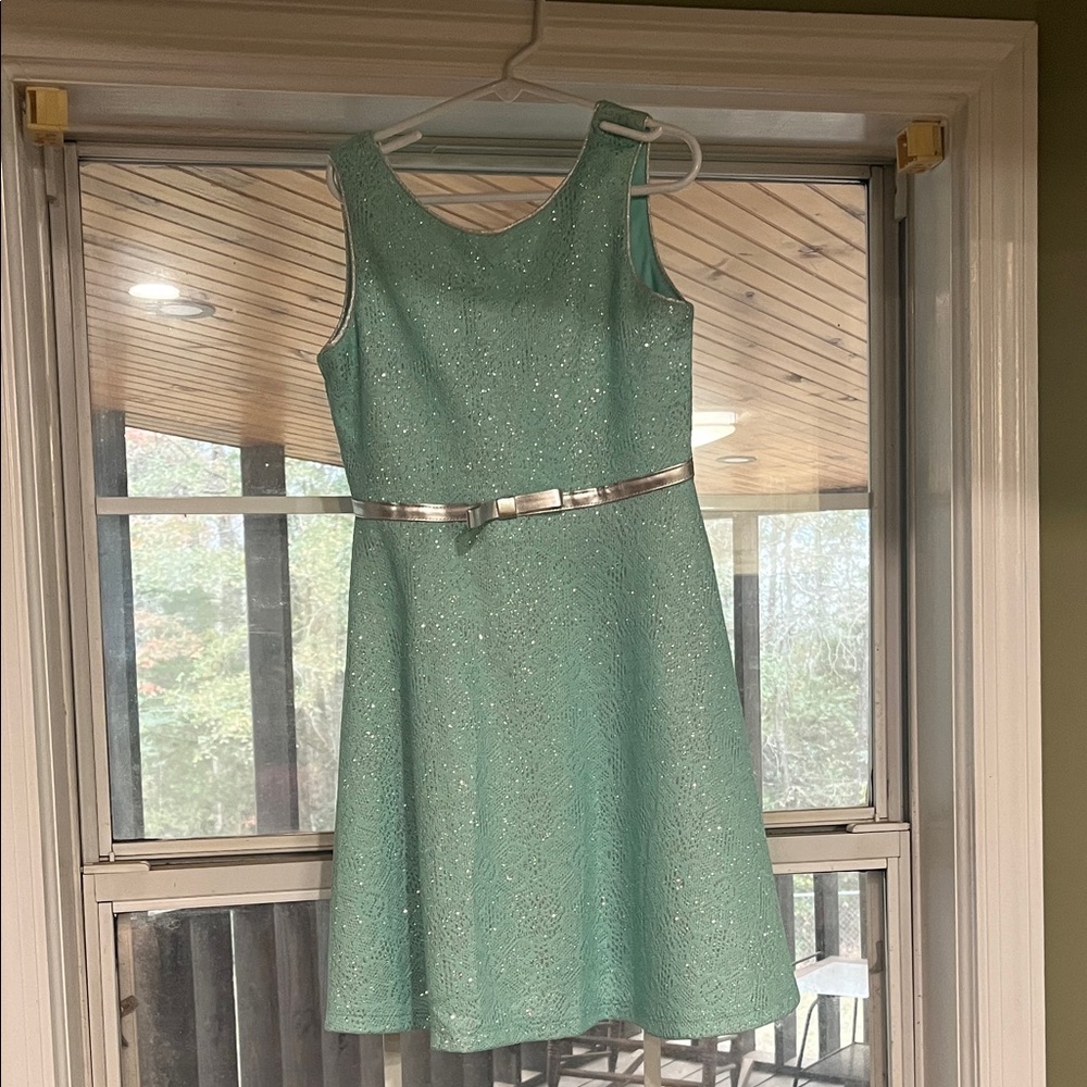 Emily West Sparkling Mint Green Mini Dress